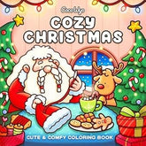 "Cozy Friends" Coloring Book: Cozy Christmas Coloring by Coco Wyo Simple Coco Wyo